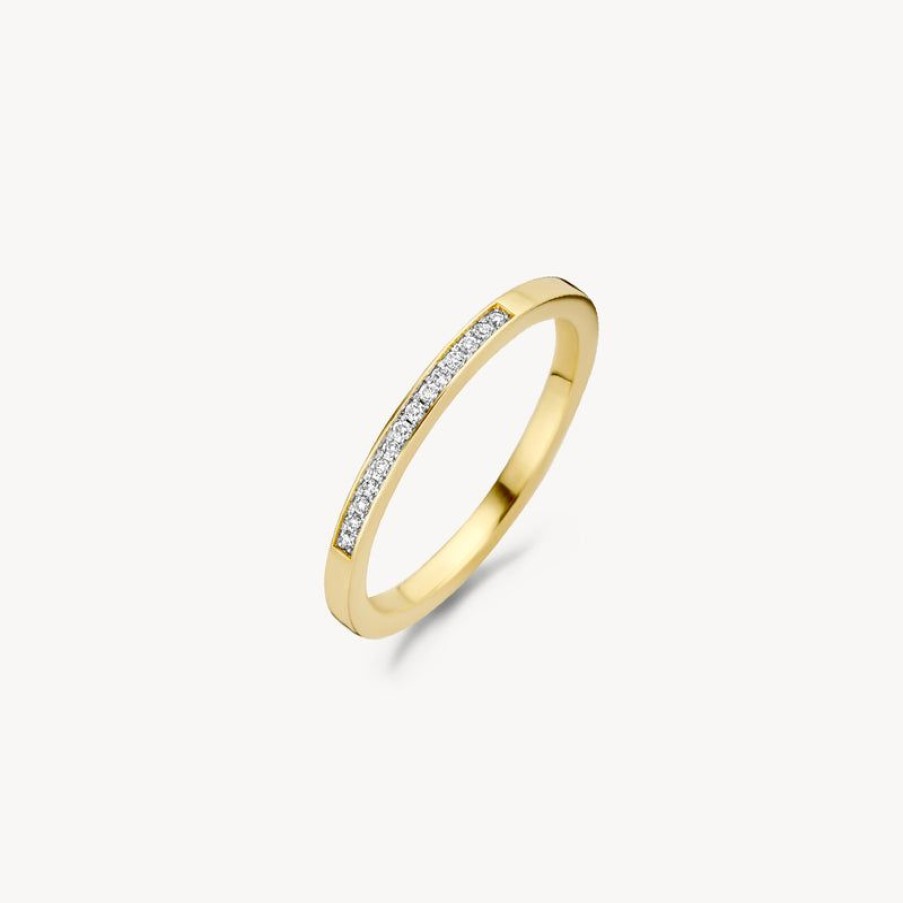 Clearance 14K Geel En Wit Goud Met Diamant