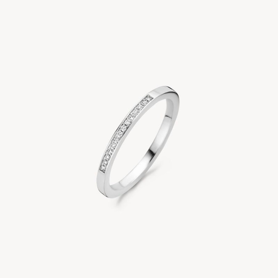 Clearance 14K Wit Goud Met Diamant