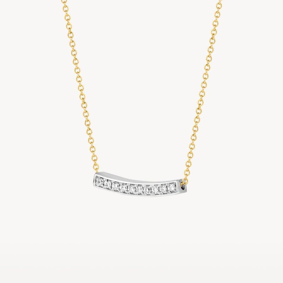 Clearance 14K Geel En Wit Goud Met Diamant