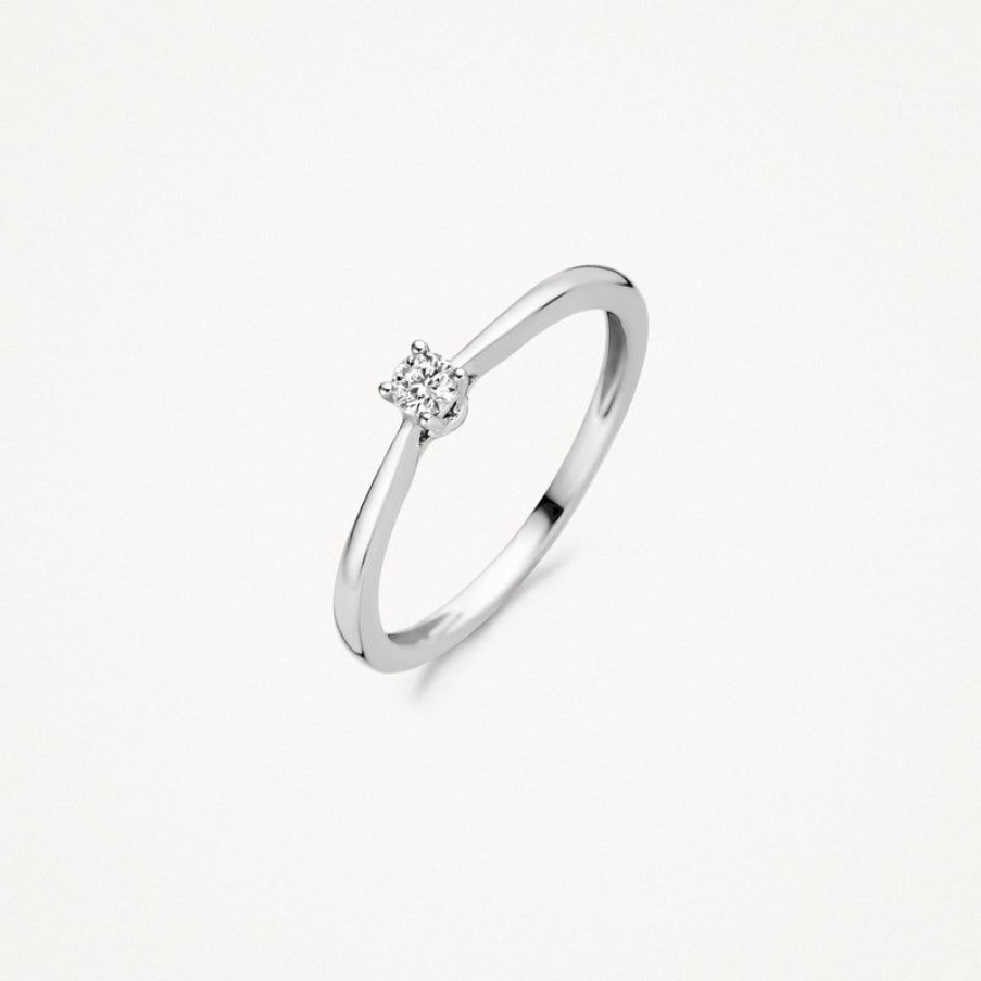 Best 14K Wit Goud Met Diamant