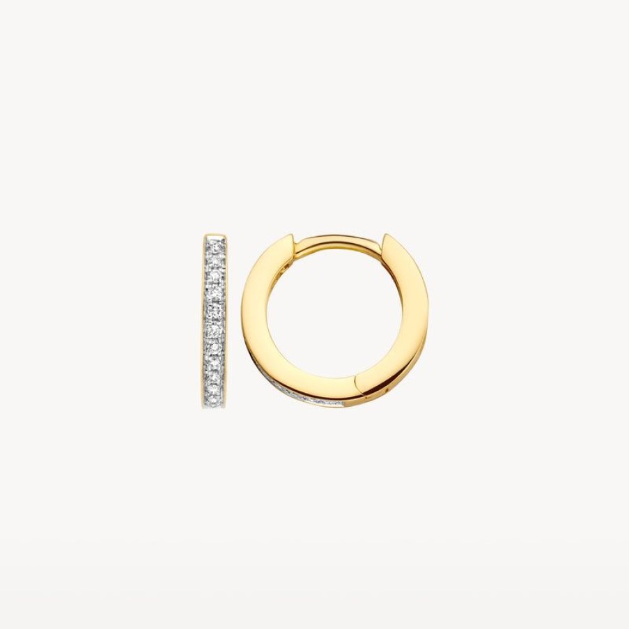 Clearance 14K Geel En Wit Goud Met Diamant